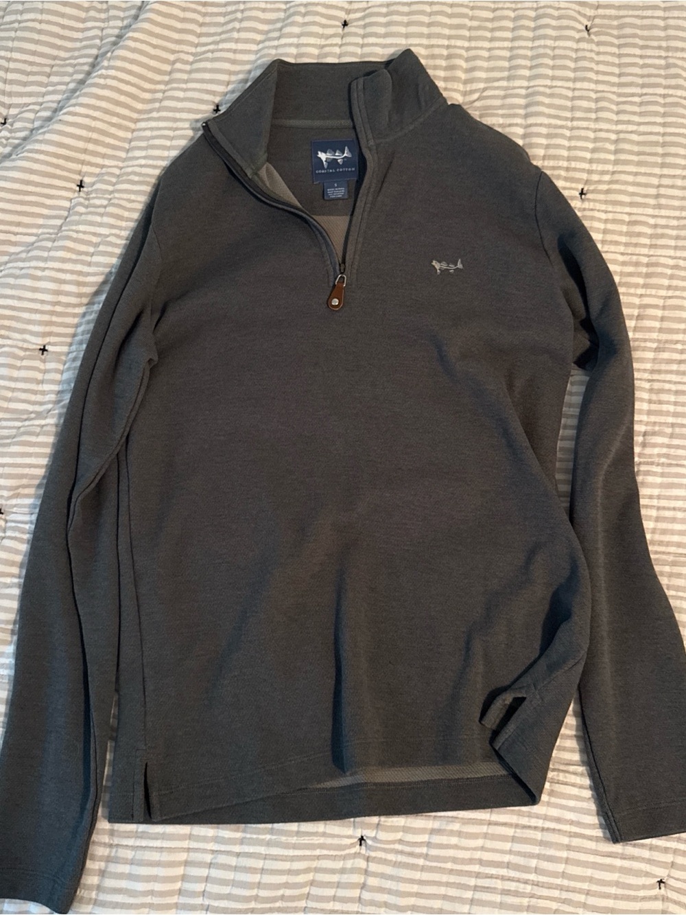 Vineyard Vines Men’s Half-Zip Sweater - Charcoal Gray